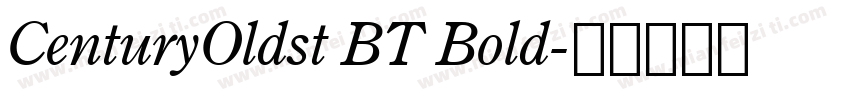 CenturyOldst BT Bold字体转换